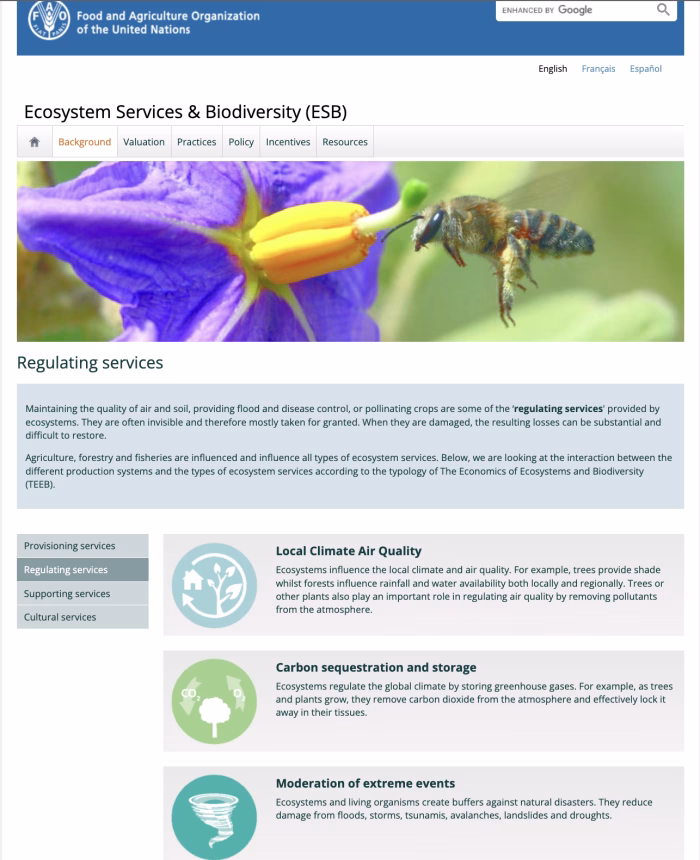 Protecting Ecosystem Services and Biodiversity