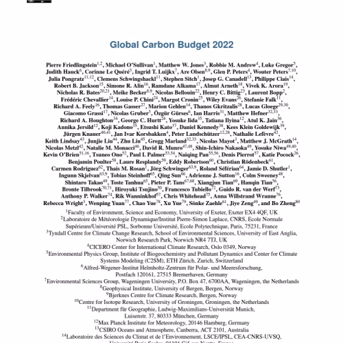 Global Carbon Budget 2022