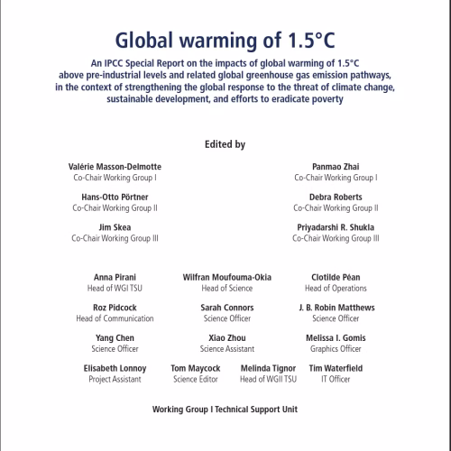 Global Warming of 1.5°C