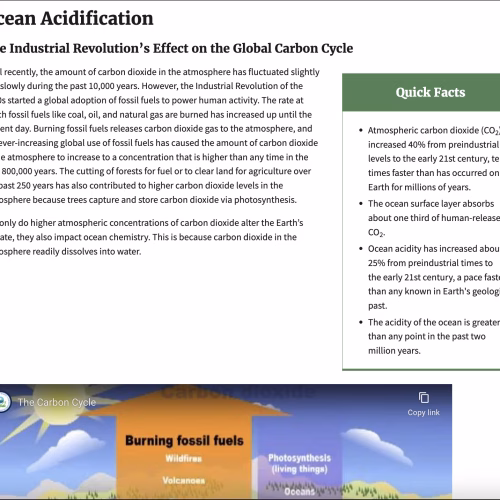 Understanding the Science of Ocean and Coastal Acidification