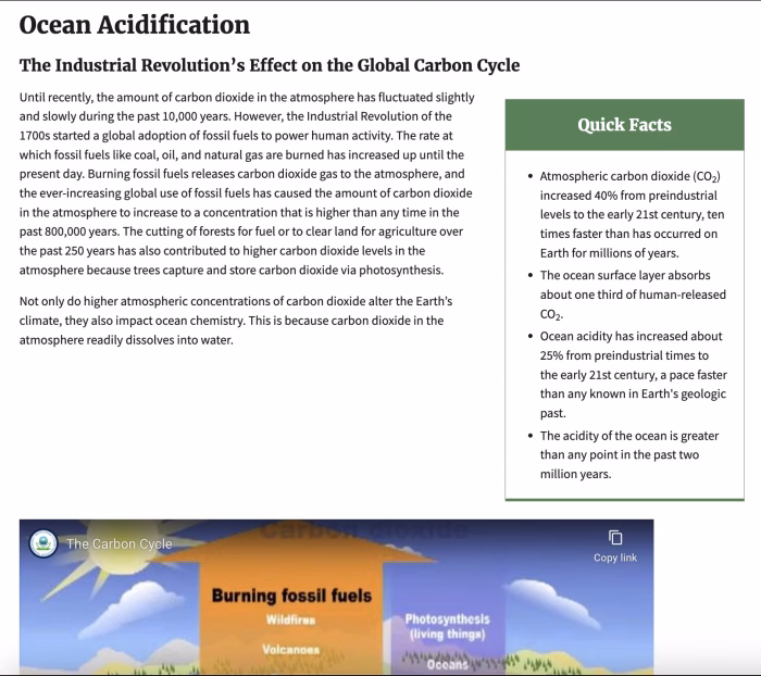 Understanding the Science of Ocean and Coastal Acidification