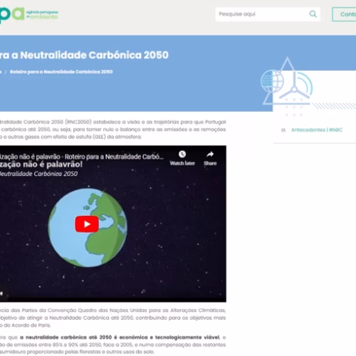 Roteiro para a Neutralidade Carbónica 2050