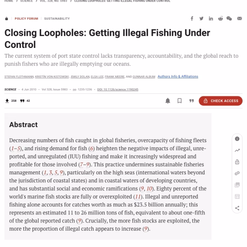 Closing Loopholes: Getting Illegal Fishing Under Control