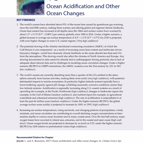 Ocean Acidification and Other Ocean Changes