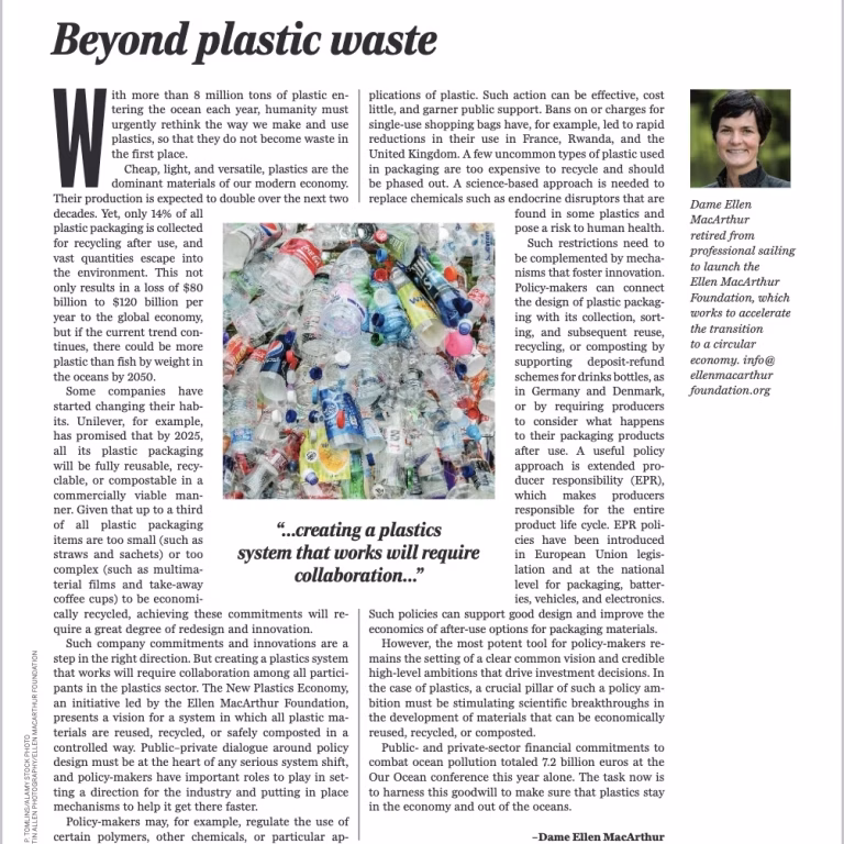 Beyond Plastic Waste, MacArthur 2017
