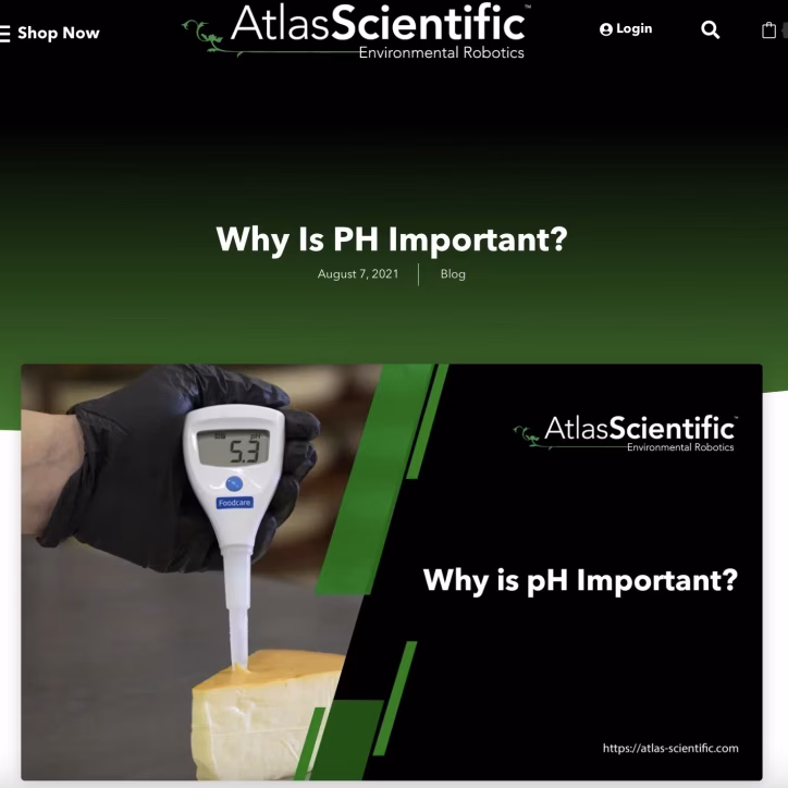 why is pH important?, Atlas Scientific (2021).